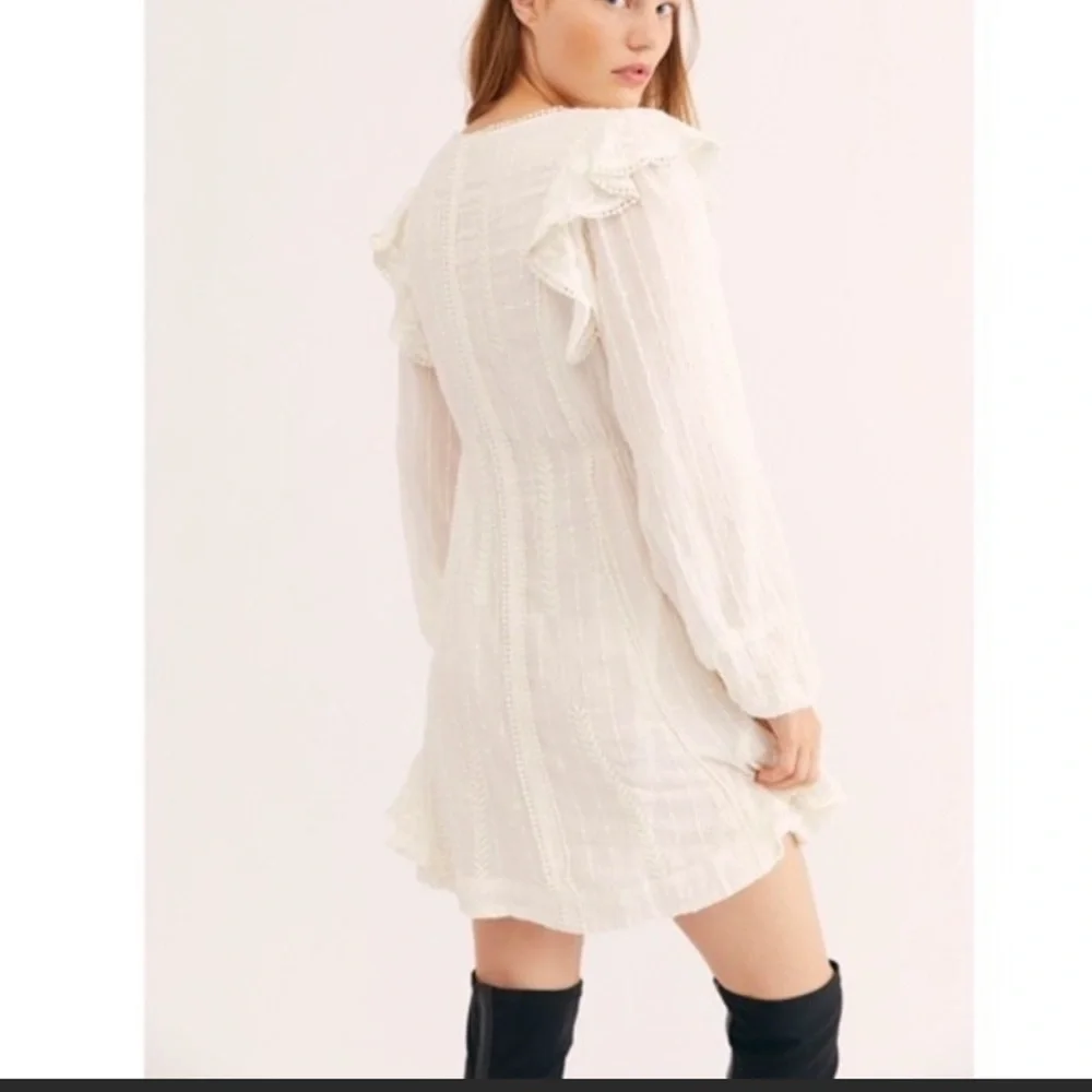 018  Free People Isabella Mini in white BNWT the perfect lil White Dress 🤍👗🤍 - Picture 6 of 6